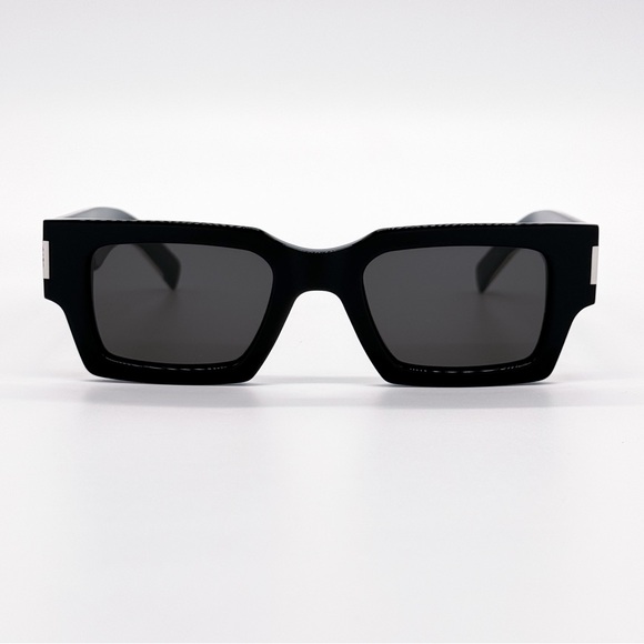 NEW SAINT LAURENT SL572 001 SQUARE UNISEX SUNGLASSES SL 572 001 BLACK EYEWEAR - Picture 4 of 11